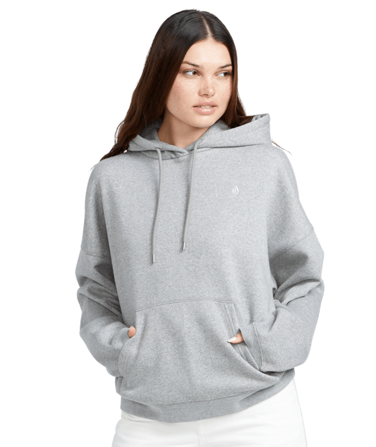 Volcom Volcom Stone Heart Up Hoodie (Womens) | Heather Grey
