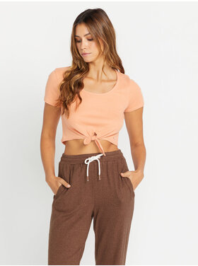 Volcom Volcom Lil Rib Tie Front (Womens) | Clay