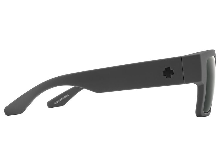 Spy Spy Cyrus Soft Matte Dark Gray | Happy Gray Green Polar w/ Black Spectra Mirror