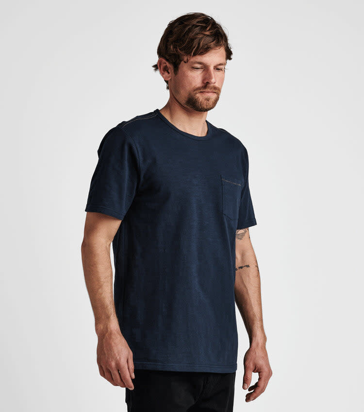 Roark Roark Well Worn Midweight Org Shirt (Mens) | Navy
