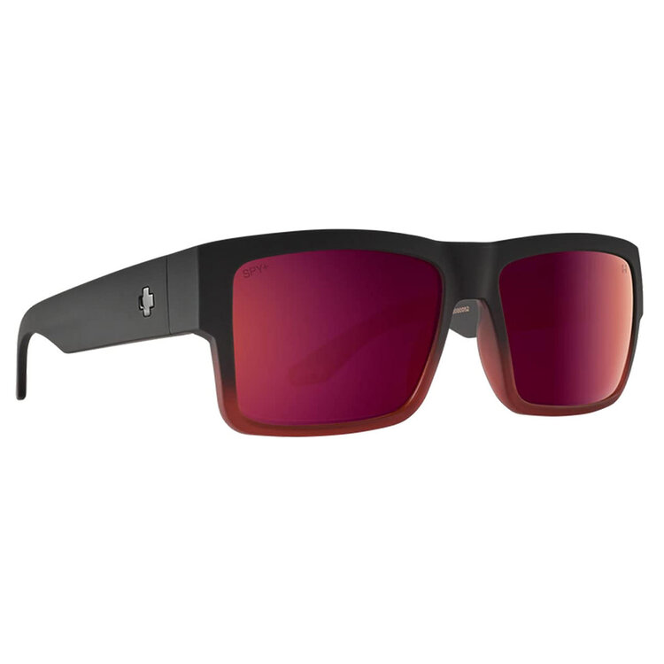 Spy Spy Cyrus Soft Matte Black Red Plum Fade | Happy Bronze Red Plum Mirror
