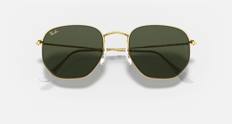 Ray Ban Ray Ban Hexagonal Polished Gold | G-15 Green