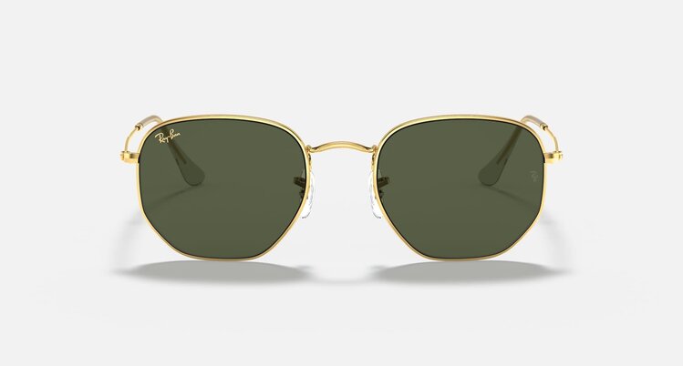 Ray Ban Ray Ban Hexagonal Polished Gold | G-15 Green