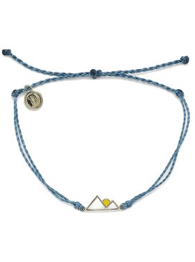 Pura Vida Pura Vida Sunrise Silver Charm Bracelet | Dusty Blue