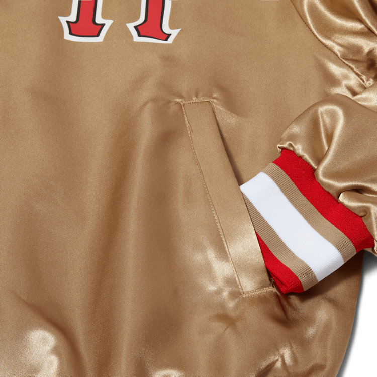 Huf Huf Crackerjack Satin Baseball Jacket | Oatmeal
