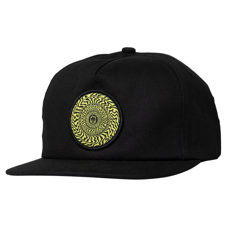Spitfire Spitfire Swirled Classic Patch Snapback | Black/Yellow