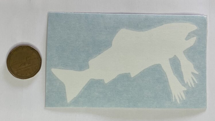 Salmon Arms Salmon Arms Sticker | Die-Cut | White