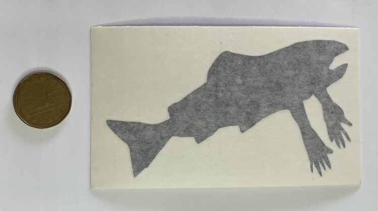 Salmon Arms Salmon Arms Sticker | Die-Cut | Black