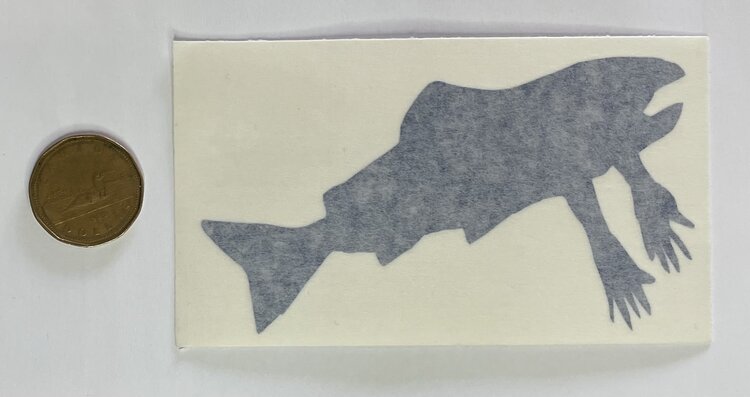 Salmon Arms Salmon Arms Sticker | Die-Cut | Blue