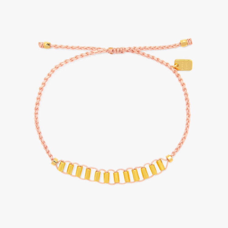 Pura Vida Pura Vida Dainty Fidget Bead Charm Bracelet | Gold