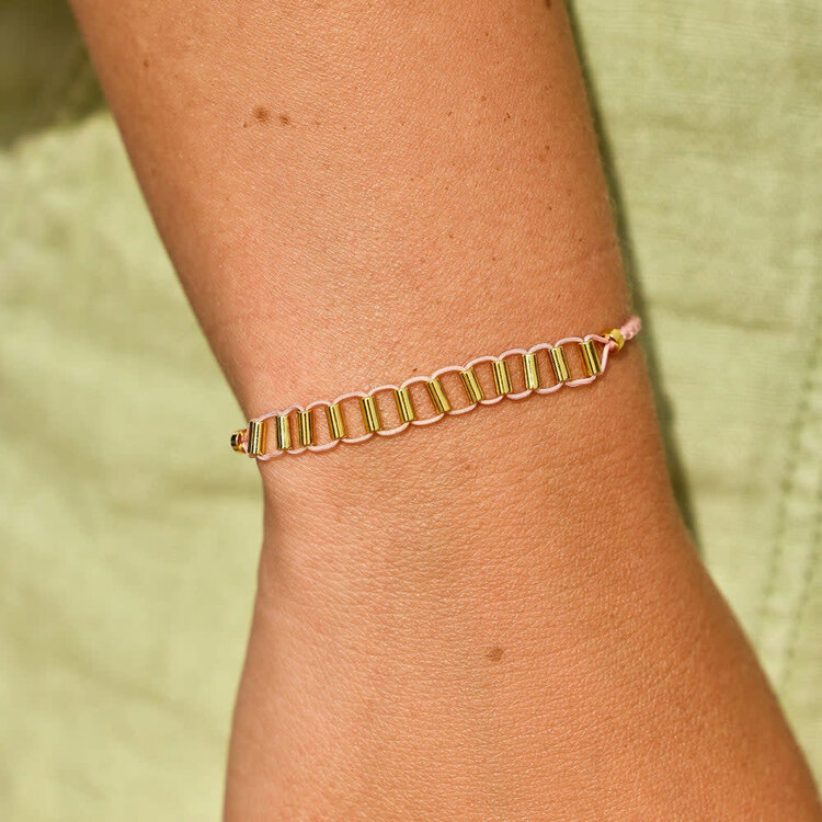 Pura Vida Pura Vida Dainty Fidget Bead Charm Bracelet | Gold