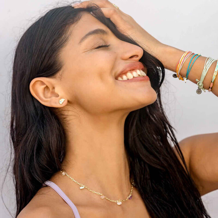 Pura Vida Pura Vida Gemstone Drop Choker | Gold