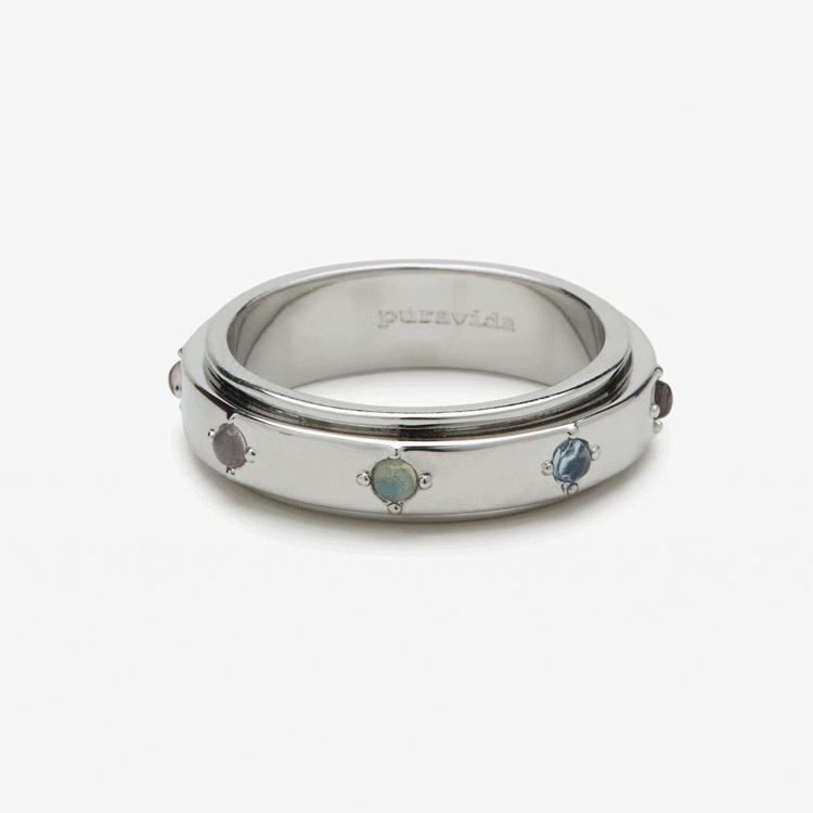 Pura Vida Pura Vida Mha Fidget Ring | Silver