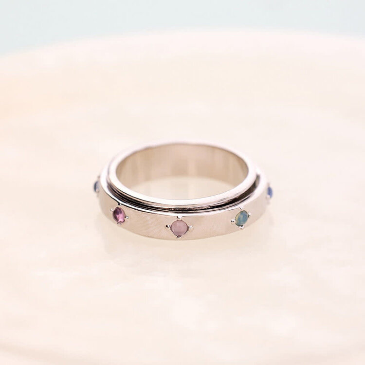 Pura Vida Pura Vida Mha Fidget Ring | Silver