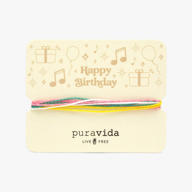 Pura Vida Pura Vida Gifting Original Bracelet | Happy Birthday