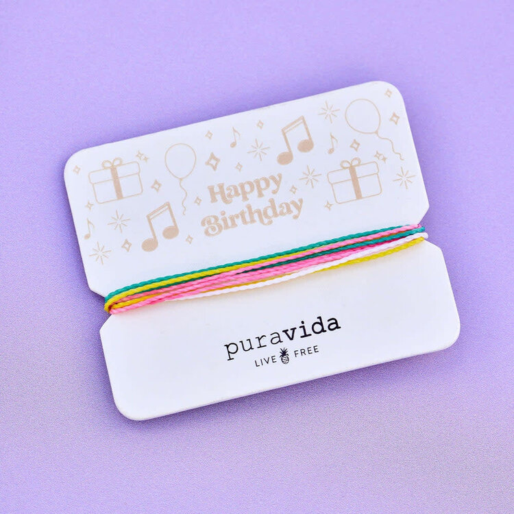 Pura Vida Pura Vida Gifting Original Bracelet | Happy Birthday