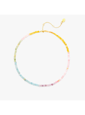 Pura Vida Pura Vida Ombre Rainbow Bead Choker | Gold