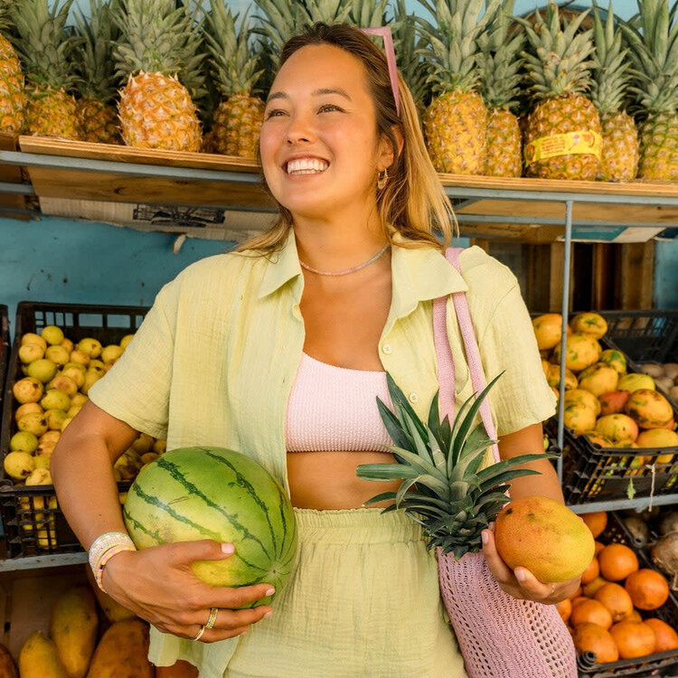 Pura Vida Pura Vida Ombre Rainbow Bead Choker | Gold