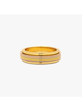 Pura Vida Pura Vida Pastel Stripe Fidget Ring | Gold