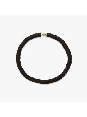 Pura Vida Pura Vida Seascape Vinyl Disc Stretch Bracelet | Black