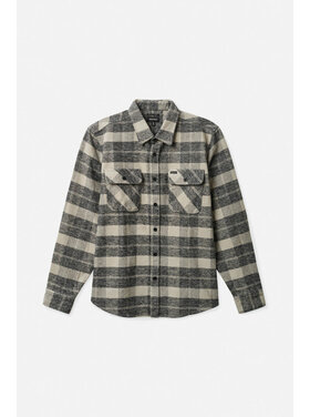 Brixton Brixton Bowery Heavy Weight L/S Flannel (Mens) | Black/Charcoal