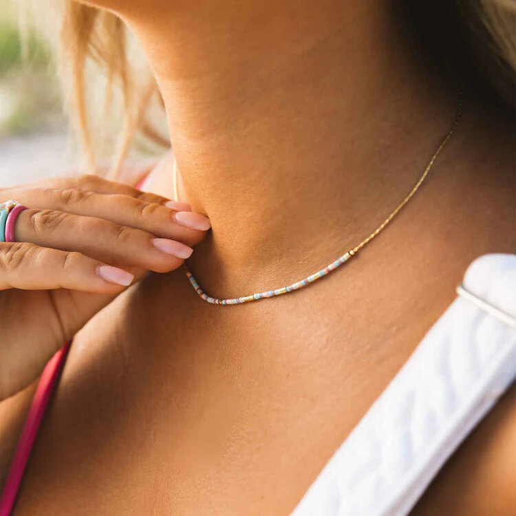 Pura Vida Pura Vida South Beach Seed Bead Choker | Gold