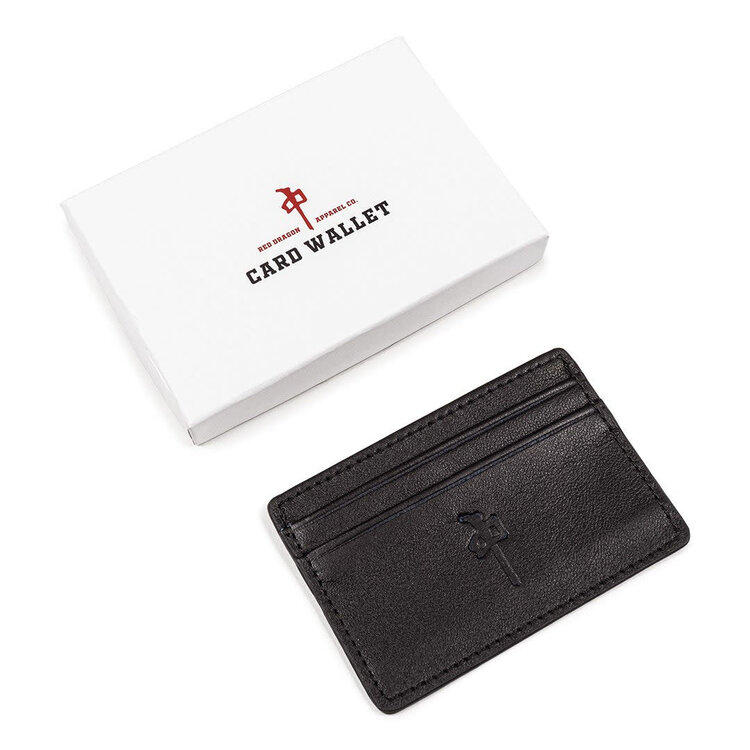 Red Dragon Supply Rds Card Holder Genuine Leather | Black