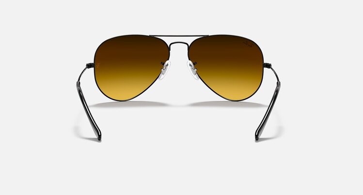 Ray Ban Ray Ban Aviator Large Metal Polished Black | Blue Flash