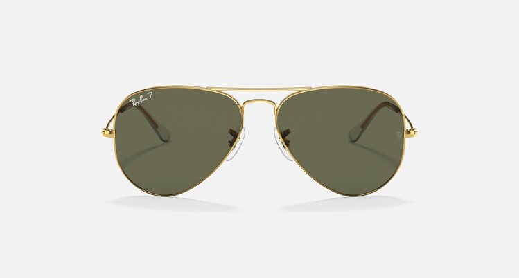 Ray Ban Ray Ban Aviator Large Metal Arista Gold | G-15 Green Polarized