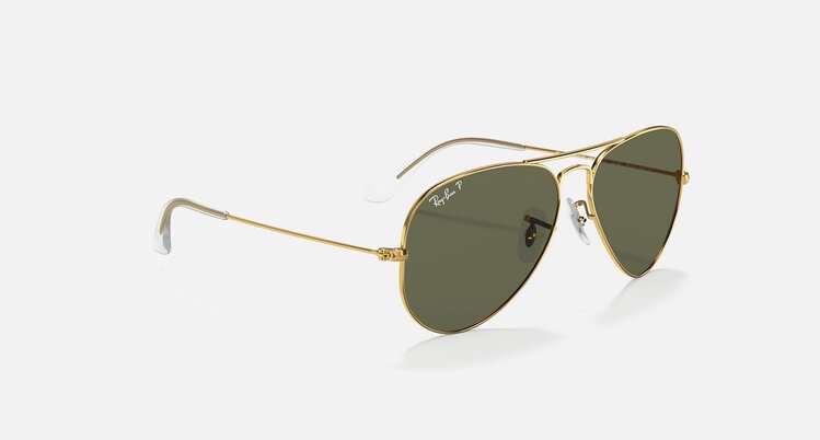 Ray Ban Ray Ban Aviator Large Metal Arista Gold | G-15 Green Polarized