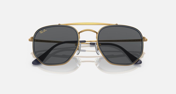 Ray Ban Ray Ban The Marshal Ii Polished Gold | Dark Grey