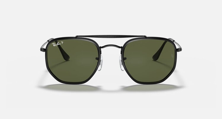 Ray Ban Ray Ban The Marshal Ii Polished Black | G-15 Green Polarized