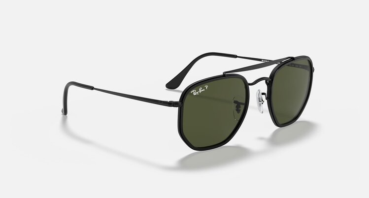 Ray Ban Ray Ban The Marshal Ii Polished Black | G-15 Green Polarized