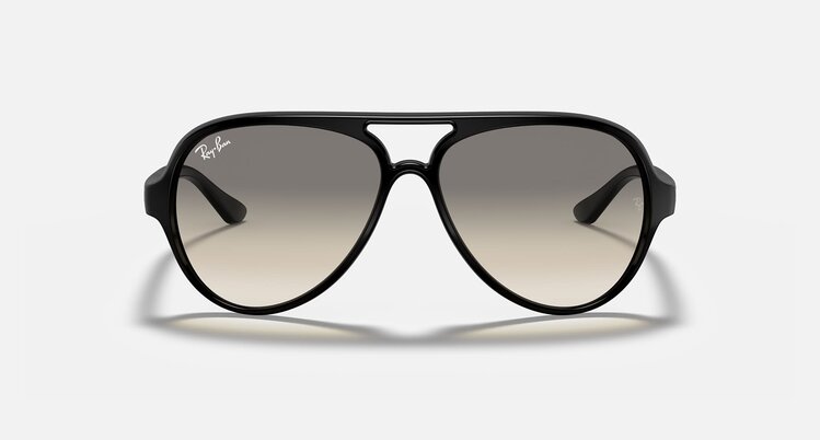 Ray Ban Ray Ban Cats 5000 Classic Polished Black | Light Grey