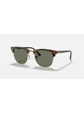 Ray Ban Ray Ban Clubmaster Polished Tortoise On Gold | G-15 Green