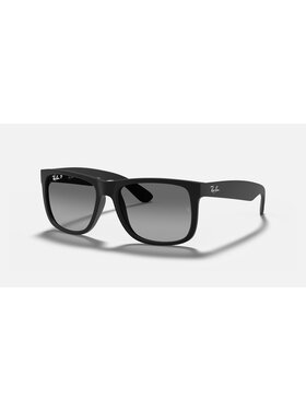 Ray Ban Ray Ban Justin Matte Rubber Black | Light Grey Polarized