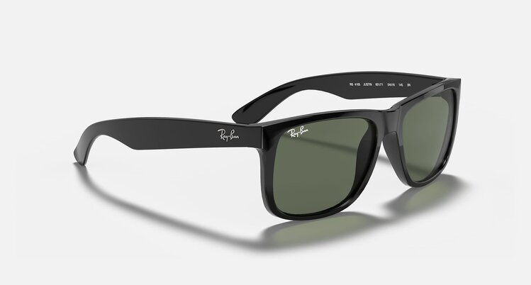 Ray Ban Ray Ban Justin Polished Black | Dark Green