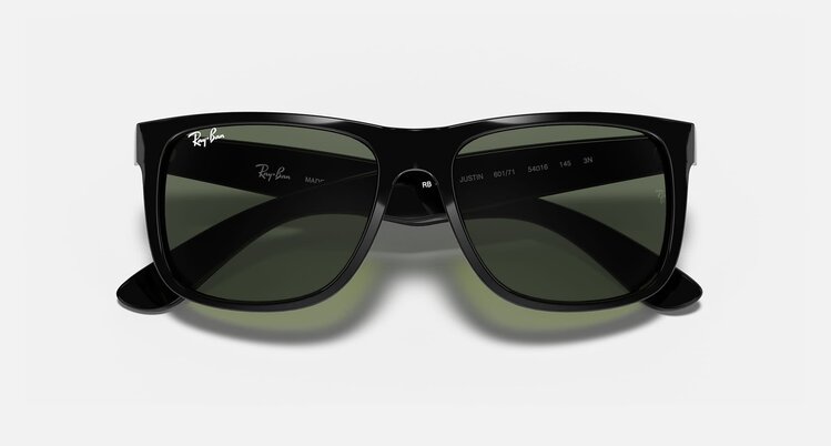 Ray Ban Ray Ban Justin Polished Black | Dark Green