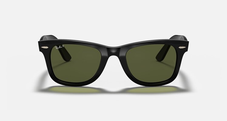 Ray Ban Ray Ban Wayfarer Ease Polished Black | G-15 Green Polarized