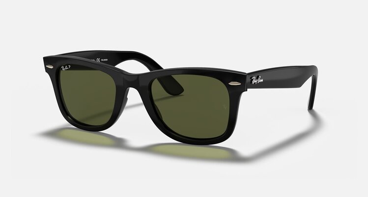 Ray Ban Ray Ban Wayfarer Ease Polished Black | G-15 Green Polarized