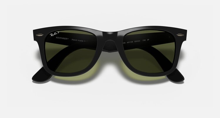 Ray Ban Ray Ban Wayfarer Ease Polished Black | G-15 Green Polarized