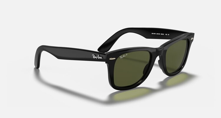 Ray Ban Ray Ban Wayfarer Ease Polished Black | G-15 Green Polarized