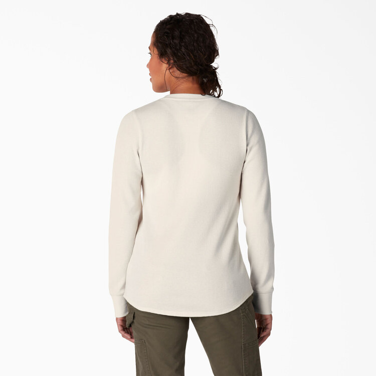 Dickies Dickies L/S Crew Neck Thermal Shirt (Womens) | Oatmeal True Heather
