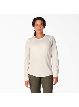 Dickies Dickies L/S Crew Neck Thermal Shirt (Womens) | Oatmeal True Heather