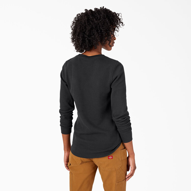 Dickies Dickies L/S Crew Neck Thermal Shirt (Womens) | Knit Black