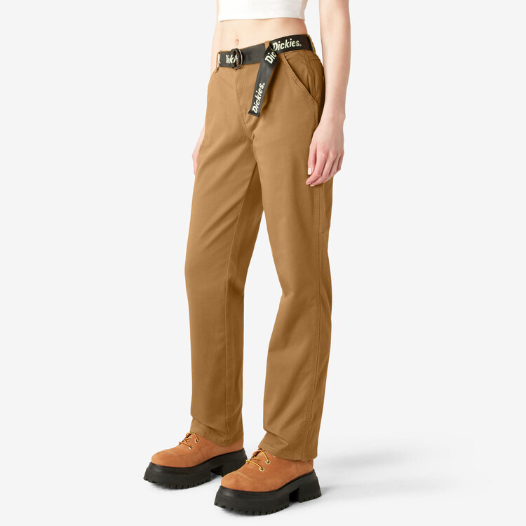 Dickies Dickies High Waisted Carpenter Pant (Womens) | Brown Duck