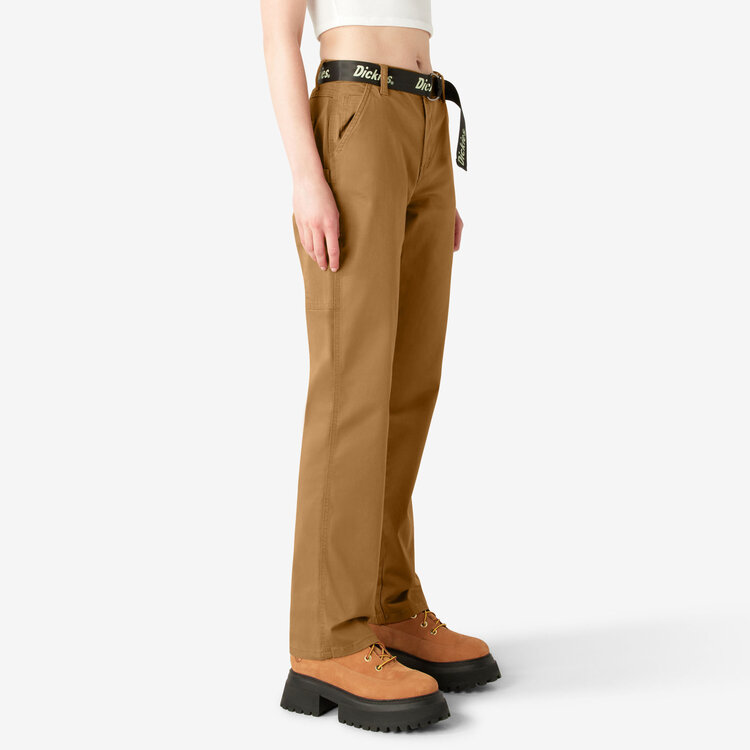 Dickies Dickies High Waisted Carpenter Pant (Womens) | Brown Duck
