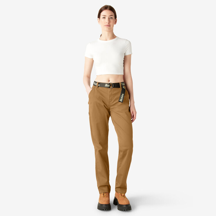 Dickies Dickies High Waisted Carpenter Pant (Womens) | Brown Duck