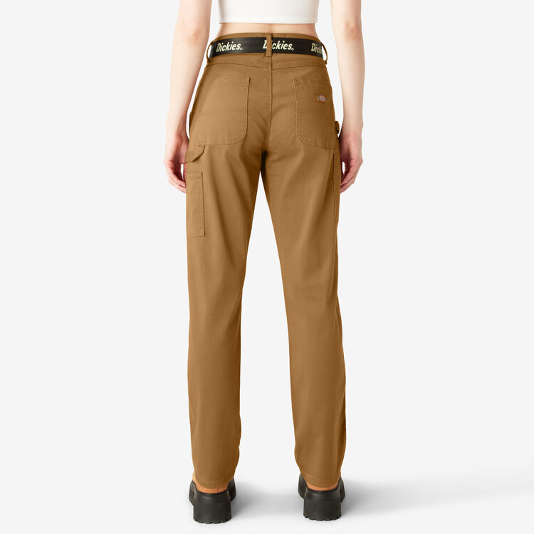Dickies Dickies High Waisted Carpenter Pant (Womens) | Brown Duck