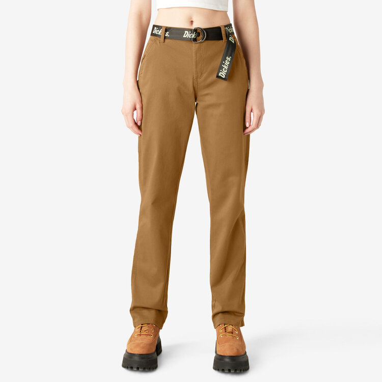 Dickies Dickies High Waisted Carpenter Pant (Womens) | Brown Duck